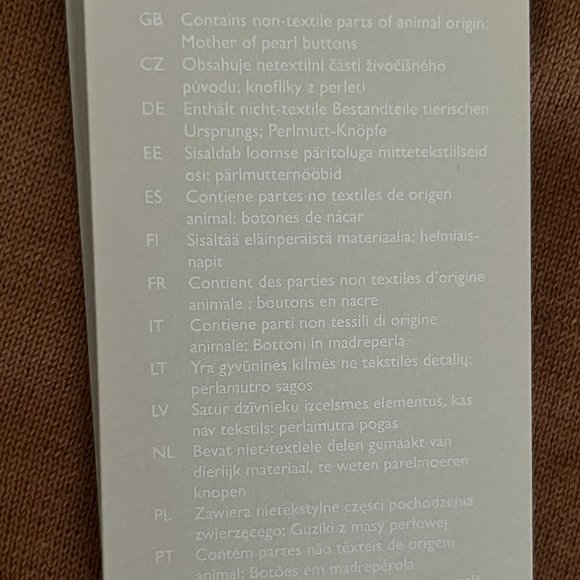 NEW with tags COS knit long sleeve polo shirt brown & beige men’s small rare - Picture 13 of 16